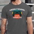 Middle School Graduation Gaming Vintage Level Complete Unisex Jersey T-Shirt