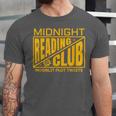 Midnight Reading Club Night Owl Book Readers Unisex Jersey T-Shirt Midnight Reading Club Night Owl Book Readers Unisex Jersey T-Shirt