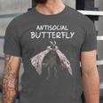 Mothman Shirt Antisocial Butterfly Introvert Cryptid Unisex Jersey T-Shirt Mothman Shirt Antisocial Butterfly Introvert Cryptid Unisex Jersey T-Shirt