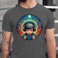 Music Enthusiast Under Starry Skies World Introvert Boy Unisex Jersey T-Shirt Music Enthusiast Under Starry Skies World Introvert Boy Unisex Jersey T-Shirt