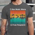 I Like Music More Than People Introvert Saying Quote Unisex Jersey T-Shirt I Like Music More Than People Introvert Saying Quote Unisex Jersey T-Shirt