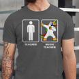Music Teacher Dabbing Unicorn Graduation Shirt Unisex Jersey T-Shirt
