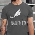 Nailed It Shirt Cute Graduation Grad Cap Unisex Jersey T-Shirt