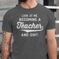 New Teacher Gifts Graduation Women Men Become Teachers Unisex Jersey T-Shirt