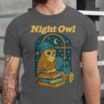 Night Owl Cozy Reading Tea Coffee Lover Bookworm Cute Unisex Jersey T-Shirt Night Owl Cozy Reading Tea Coffee Lover Bookworm Cute Unisex Jersey T-Shirt
