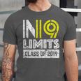 No Limits Cool Class Of 2019 Graduation Unisex Jersey T-Shirt