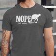 Nope Not Today Ostrich Sarcastic Introvert Humor Unisex Jersey T-Shirt