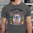 I Am Not a Hugger Introvert Hedgehog With Cactus Unisex Jersey T-Shirt I Am Not a Hugger Introvert Hedgehog With Cactus Unisex Jersey T-Shirt