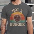 Not A Hugger Retro Sea Urchin Sarcastic Introvert Unisex Jersey T-Shirt Not A Hugger Retro Sea Urchin Sarcastic Introvert Unisex Jersey T-Shirt
