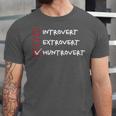 Not Introvert Huntrovert Hunting Hunt-Trovert Hunter Unisex Jersey T-Shirt Not Introvert Huntrovert Hunting Hunt-Trovert Hunter Unisex Jersey T-Shirt