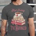 Not Today I'm Booked Book Lover Book Stack Coquette Bow Unisex Jersey T-Shirt