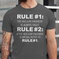 Nuclear Engineer Is Always Right Funny Graduation Graduate Unisex Jersey T-Shirt