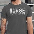 Nurse Est 2018 Nursing School Graduation Unisex Jersey T-Shirt