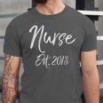 Nurse Established 2018 Shirt Cute New Nurse Graduation Tee Unisex Jersey T-Shirt