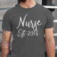 Nurse Established 2018 Shirt Nursing School Graduation Unisex Jersey T-Shirt
