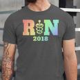Nurse Graduation Shirt RN Est 2018 Rainbow Tshirt Unisex Jersey T-Shirt