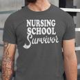 Nursing School Survivor Nurse Graduation Medical T-Shirt Unisex Jersey T-Shirt