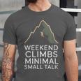 Outdoor Introvert Vibes Weekend Climber Unisex Jersey T-Shirt Outdoor Introvert Vibes Weekend Climber Unisex Jersey T-Shirt