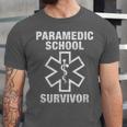 Paramedic School Survivor EMT-P Graduation Idea Unisex Jersey T-Shirt