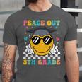 Peace Out 5th Grade Graduation Last Day Of School Unisex Jersey T-Shirt