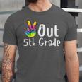 Peace Out 5th Grade Tie Dye Graduation Class Of 2026 Unisex Jersey T-Shirt