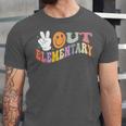 Peace Out Elementary Graduation Graduate Class Of 2025 Unisex Jersey T-Shirt