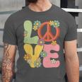 Peace Sign Love Groovy Vibes Costume Nostalgia 1980s Fashion Unisex Jersey T-Shirt