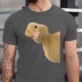 Peking Duck Peeking Chef Graduation Farm Duck Lover Unisex Jersey T-Shirt