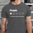 People One Star Rating Would Not Recommend Introvert Unisex Jersey T-Shirt People One Star Rating Would Not Recommend Introvert Unisex Jersey T-Shirt