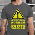 My People Skills Are Just Fine Sarcastic Introvert Unisex Jersey T-Shirt