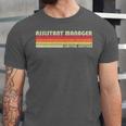 Personal Christmas Retro Vintage Graduation Assistant Manager Job Title Profession Birthday Worker Unisex Jersey T-Shirt