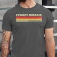 Personal Christmas Retro Vintage Graduation Project Manager Job Title Profession Birthday Worker Unisex Jersey T-Shirt