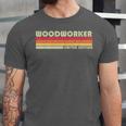 Personal Christmas Retro Vintage Graduation WOODWORKER Job Title Profession Birthday Worker Idea Unisex Jersey T-Shirt