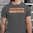 Personal Christmas Retro Vintage Graduation Yoga Instructor Job Title Profession Birthday Worker Unisex Jersey T-Shirt