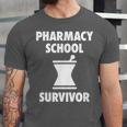 Pharmacy School Survivor PharmD Graduation T-Shirt Unisex Jersey T-Shirt
