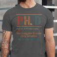 PHD Definition Doctor Of Philosophy Degree Graduation Unisex Jersey T-Shirt