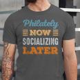 Philately Now Minimal Socializing Introvert Vintage Unisex Jersey T-Shirt Philately Now Minimal Socializing Introvert Vintage Unisex Jersey T-Shirt