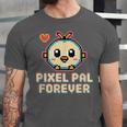 Pixel Art Pet Y2K Retro Vintage Digital Nostalgia Y2K Tech Unisex Jersey T-Shirt