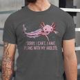 I Have Plans With My Axolotl Salamander Introvert Unisex Jersey T-Shirt I Have Plans With My Axolotl Salamander Introvert Unisex Jersey T-Shirt