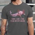 I Have Plans With My Axolotl Salamander Introvert Unisex Jersey T-Shirt