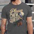 Please Chew Quieter Introverts Casual Everyday Unisex Jersey T-Shirt