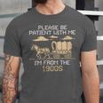 Please Be Patient I'm From The 1900s Retro Pixel Horse Wagon Unisex Jersey T-Shirt