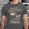Please Be Patient With Me I'm From The 1900s Retro Western Unisex Jersey T-Shirt
