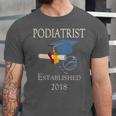 Podiatrist Established 2018 Med School Graduation Shirt Unisex Jersey T-Shirt