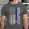Police Graduation Est 2025 Back Print Police Academy Vintage Unisex Jersey T-Shirt