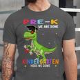 Pre k Graduation We Are Done Class 2023 Pre-k Dinosaur Boys Unisex Jersey T-Shirt