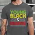 Proud African American Educated Graduation Unisex Jersey T-Shirt