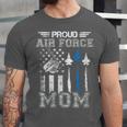 Proud Air Force Mom US Air Force Graduation Mom Unisex Jersey T-Shirt