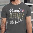 Proud Army Wife Army Graduation Wife US Army Wife Unisex Jersey T-Shirt