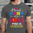 Proud Aunt Of 2023 Pre-K Graduate Senior Graduation Matching Unisex Jersey T-Shirt